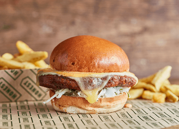 Fritter burger